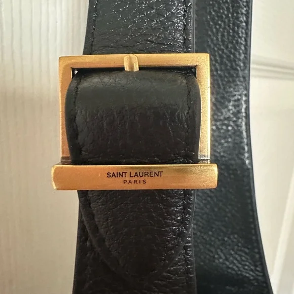 Saint Laurent Black Leather Hobo Bag - Picture 6 of 9